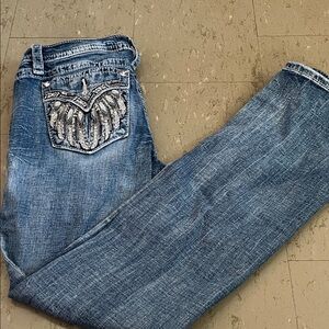 Embellished Blue Miss Me Jeans